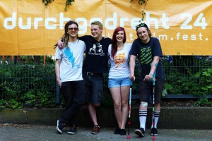 Das Team Triumvirat der Synapsenpenetranz: Fabian Wolf, Sven Olinski, Franziska Neinaß und Wilhelm Stahlke. Foto: durchgedreht24