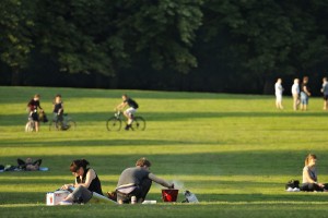 Picknicken im Prinzenpark. Foto: BSM/Daniel Möller