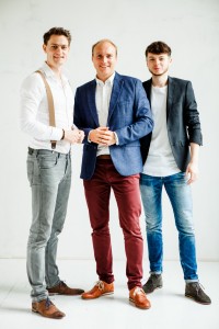 Die Gründer der etileo GmbH: Matthias Habel, Fabian Obermann und Tobias Fischer.